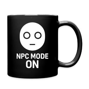 NPC Mode On - Tasse einfarbig - Schwarz - Rechts