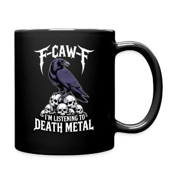 Raven over Skulls – Death Metal - Mug uni - noir - Droite