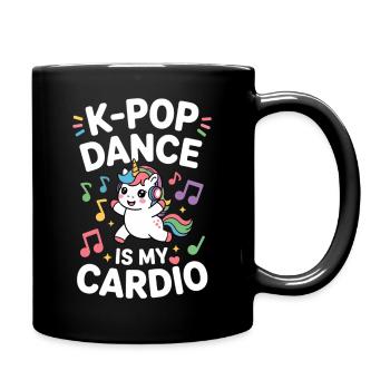 K-Pop Tanz Lustig Korea - Tasse einfarbig - Schwarz - Rechts