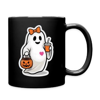 Halloween Enceinte Fantôme Drôle Fête - Mug uni - noir - Droite