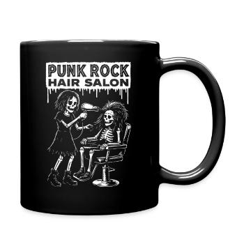 Punk Rock Skeletons Hair Styling - Full Colour Mug - black - Right