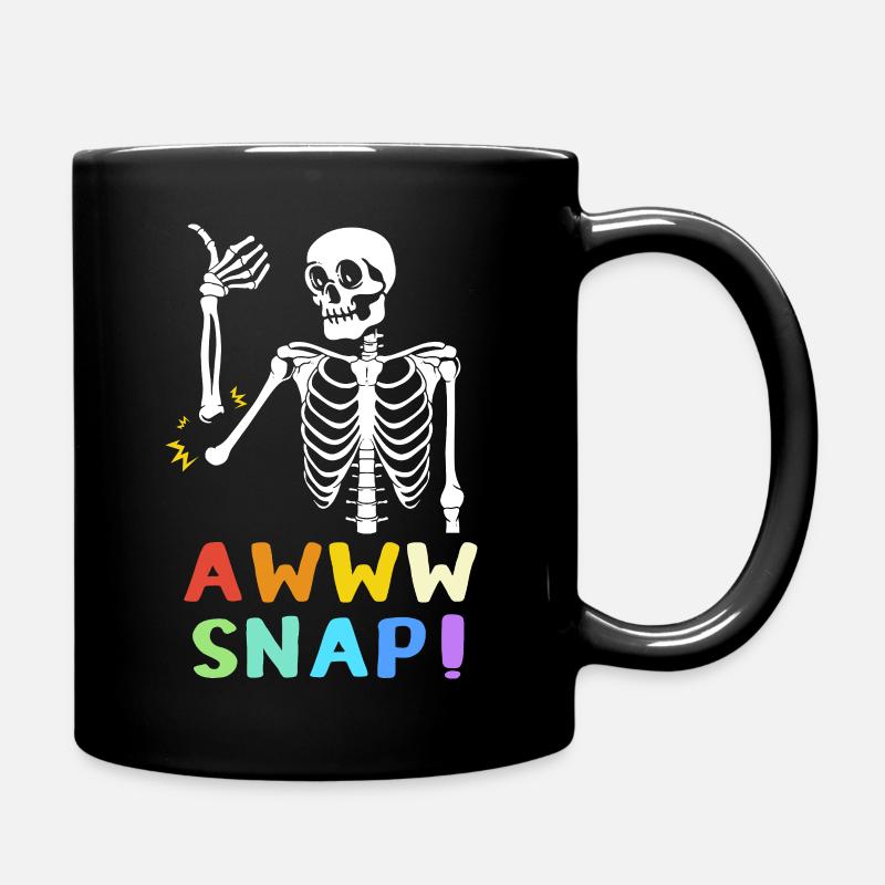 Fracture osseuse Fracture osseuse du squelette d’Halloween - Mug uni - noir