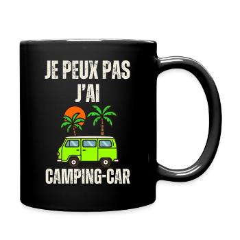 Camping Car Palm Soleil - Mug uni - noir - Droite