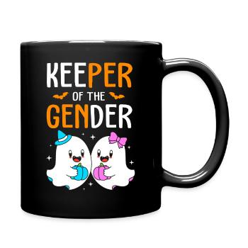 Halloween Gender Reveal - Tasse einfarbig - Schwarz - Rechts