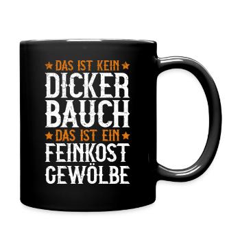 That's not a big belly, that's delicatessen vault - Full Colour Mug - black - Right