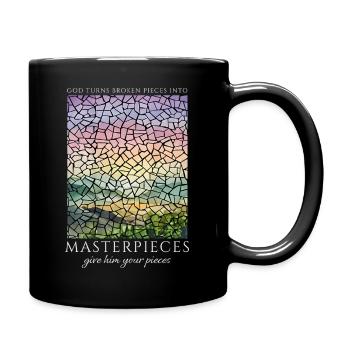 Jesus Christlich Katholiken Gläubiger Gottesdienst - Tasse einfarbig - Schwarz - Rechts