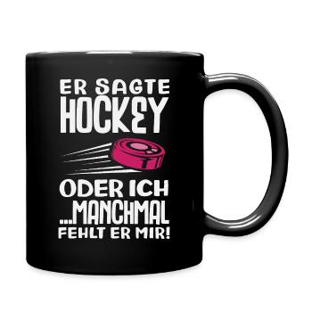 Cadeau drôle de joueur de hockey - Mug uni - noir - Droite