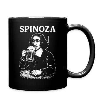 Spinoza Bier Philosoph - Tasse einfarbig - Schwarz - Rechts
