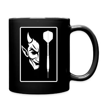DARTS AND DEVIL - Full Colour Mug - black - Right