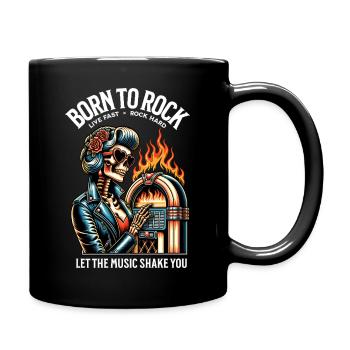 Rock and Roll Always and Forever Rockabilly 2025 - Full Colour Mug - black - Right
