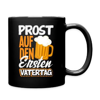 Drôle de cadeau de fête des pères papa bière - Mug uni - noir - Droite