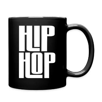 Hip Hop Bold Block Typografie - Tasse einfarbig - Schwarz - Rechts