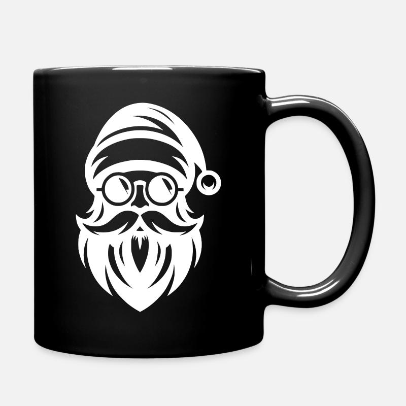 Ho Ho Hipster Père Noël Style de tatouage - Mug uni - noir