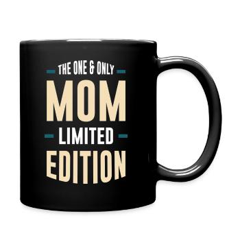 Einzige Mama Limitierte Edition - Tasse einfarbig - Schwarz - Rechts