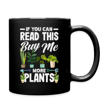 Garten- Und Pflanzenliebhaber Geschenke - Tasse einfarbig - Schwarz - Rechts