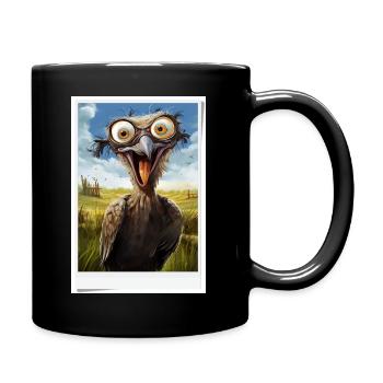Quatre énigmes de l’Oiseau dans le champ - Mug uni - noir - Droite