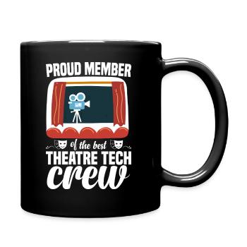 Technicien théâtral, machiniste de scène, passionné de théâtre - Mug uni - noir - Droite
