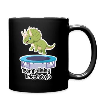 TRAMPOLINE DU TRICÉRATOPS - Mug uni - noir - Droite