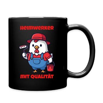 Amélioration de la maison avec qualité - Poulet drôle - Mug uni - noir - Droite