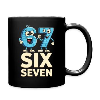 US Flag 67 Memes Six Seven - Full Colour Mug - black - Right