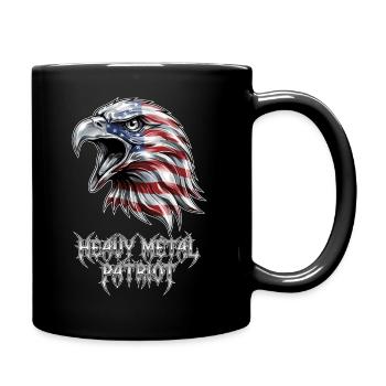 Heavy Metal Patriot Adler USA - Tasse einfarbig - Schwarz - Rechts