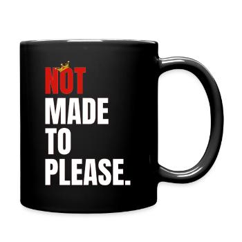 NOT1 - Tasse einfarbig - Schwarz - Rechts