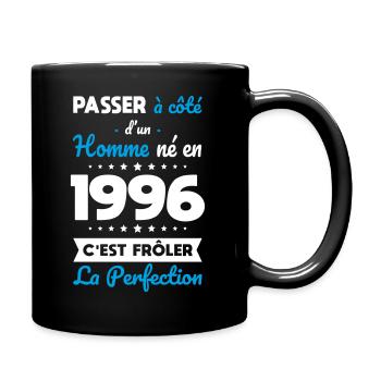 Né en 1996 – Frôler la perfection  - Mug uni - noir - Droite
