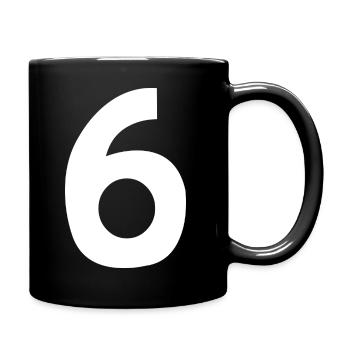 Number 6 - Full Colour Mug - black - Right