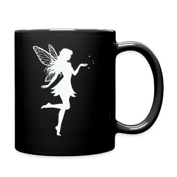 Fee Elfe  - Tasse einfarbig - Schwarz - Rechts