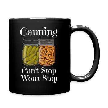 Drôle de mise en conserve qui ne peut pas s’arrêter ne veut pas s’arrêter - Mug uni - noir - Droite