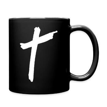 Croix de Jésus - Mug uni - noir - Droite