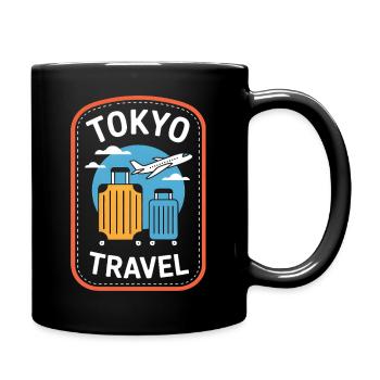 Tokyo Japan Travel Reise Motiv - Tasse einfarbig - Schwarz - Rechts