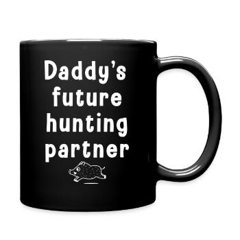 Future Hunting Partner of Daddy-Baby Hunter - Full Colour Mug - black - Right