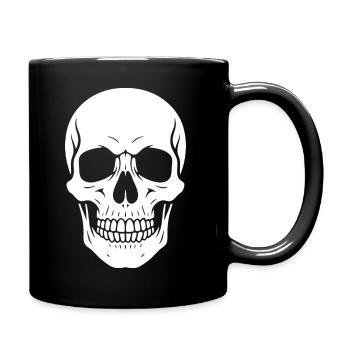 Skull Silhouette Graphic - Full Colour Mug - black - Right