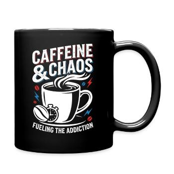Coffee chaos - Full Colour Mug - black - Right