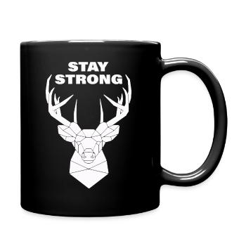 STAY STRONG - Tasse einfarbig - Schwarz - Rechts