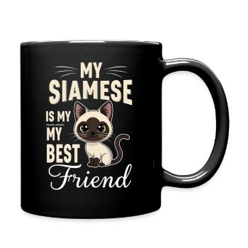 Siamese cat Siamese cat - Full Colour Mug - black - Right