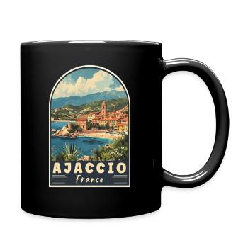 Discover Ajaccio In France Mediterranean Paradise - Full Colour Mug - black - Right