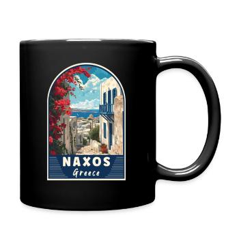 Explore Mediterranean Paradise Naxos In Greece - Full Colour Mug - black - Right