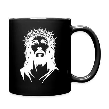Silhouette de Jésus-Christ - Mug uni - noir - Droite