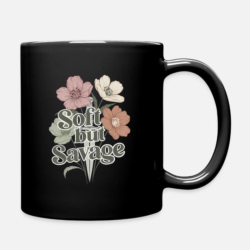 Doux mais sauvage - Mug uni - noir