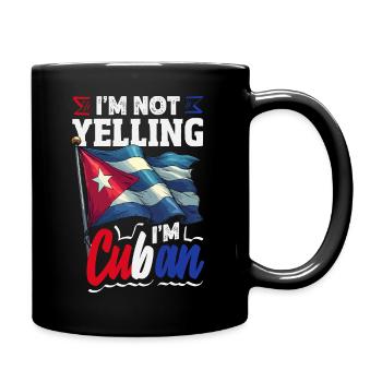 Cuba Pride & Home - Design du drapeau de Cuba - Mug uni - noir - Droite
