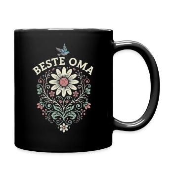Meilleur cadeau de fleurs pour grand-mère pour la fête des mères - Mug uni - noir - Droite