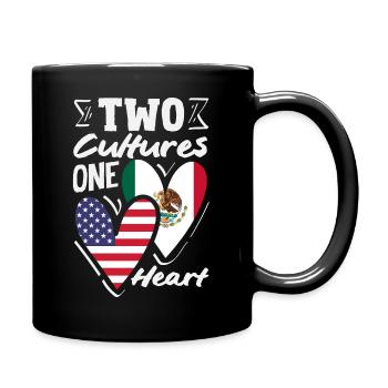 Mexico Pride & Home Mexican Mexico Flag - Full Colour Mug - black - Right