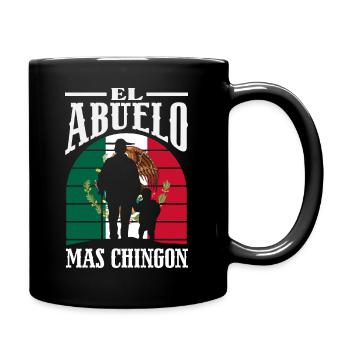 Mexiko Stolz & Heimat Mexikaner Mexico Flagge - Tasse einfarbig - Schwarz - Rechts