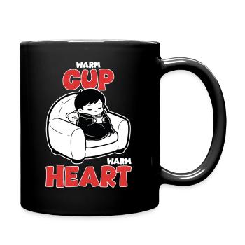 Cocooning Hot Drink Teddy - Full Colour Mug - black - Right