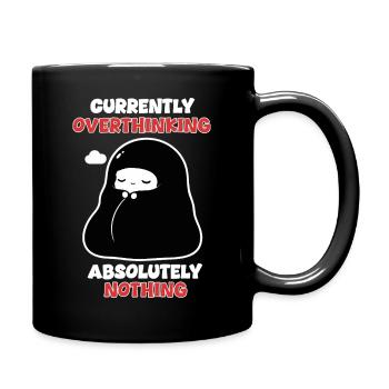 Overthinking Nothing Manga Chibi Humour - Mug uni - noir - Droite