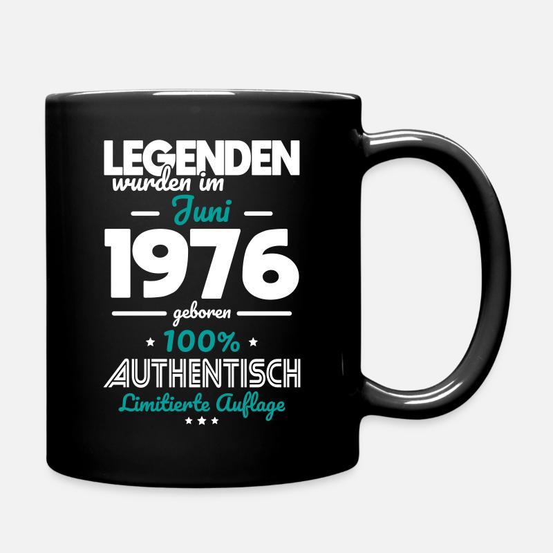 50. Geburtstag - Legenden wurden im Juni 1976 - Tasse einfarbig - Schwarz