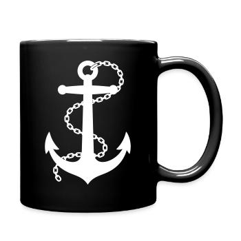 Ancre - Mug uni - noir - Droite
