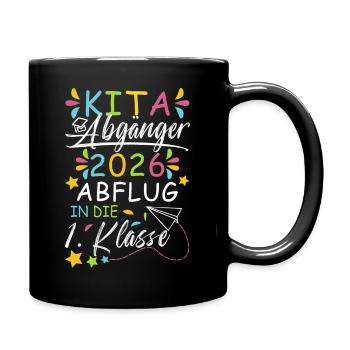 Kita Abgänger 2026 - Tasse einfarbig - Schwarz - Rechts